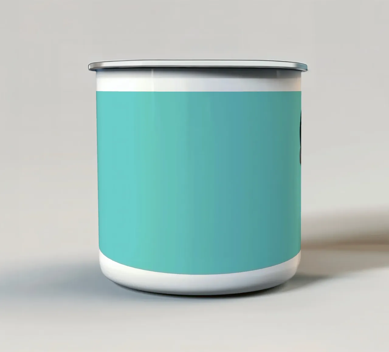 Illustrazione di un simpatico cacatua nero dalla coda rossa tazza in smalto da BwiseLizzy