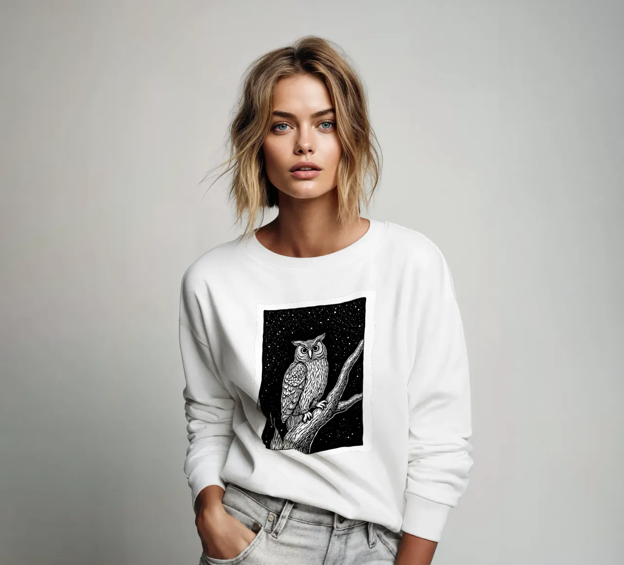 Silent Watcher sweatshirt by Indigo Rain