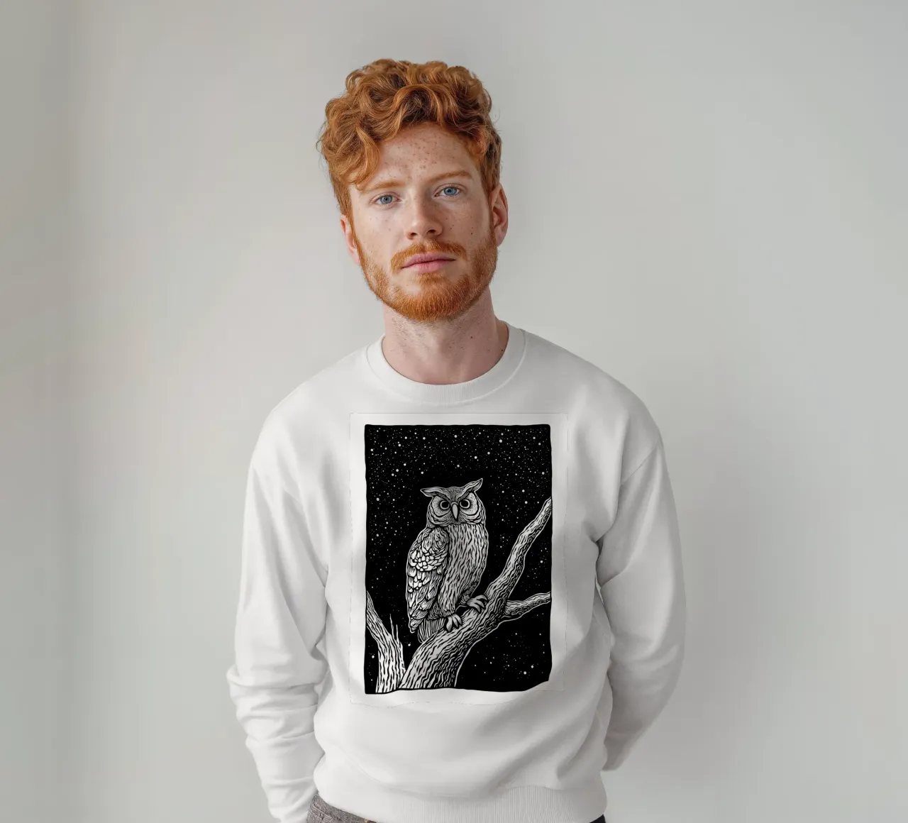Silent Watcher sweatshirt by Indigo Rain