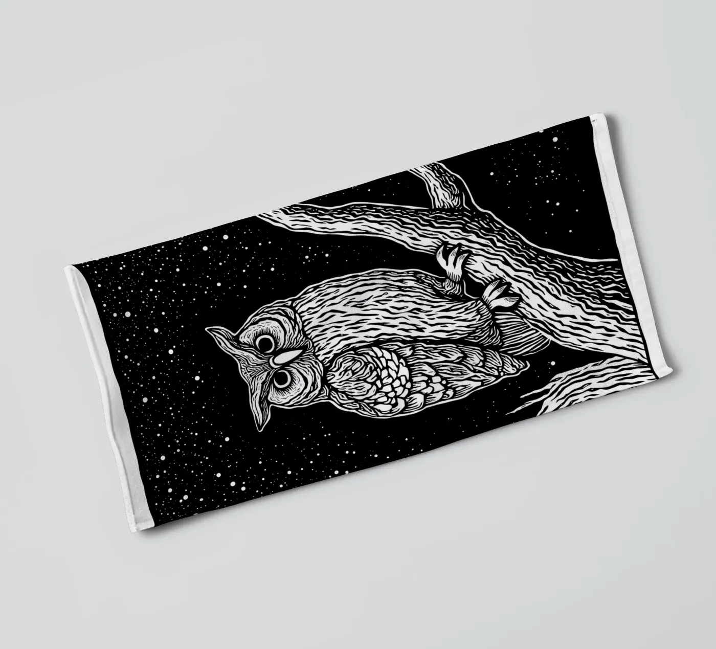 Silent Watcher towel by Indigo Rain
