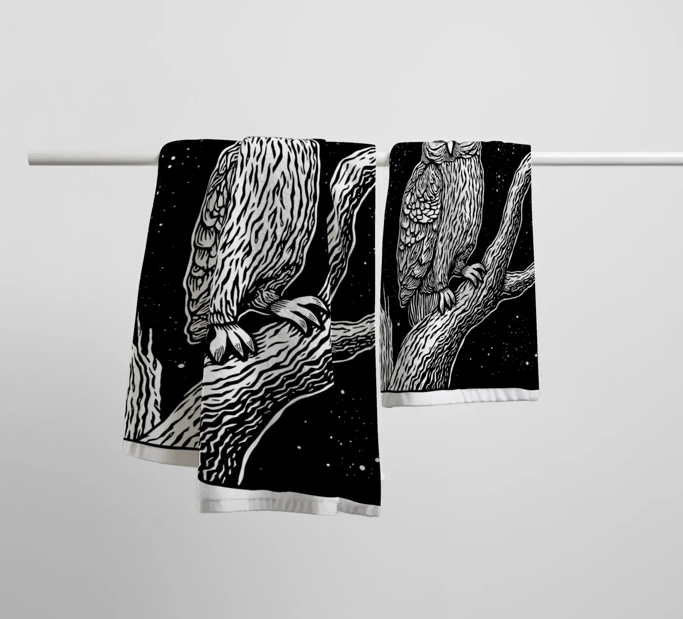Silent Watcher towel by Indigo Rain