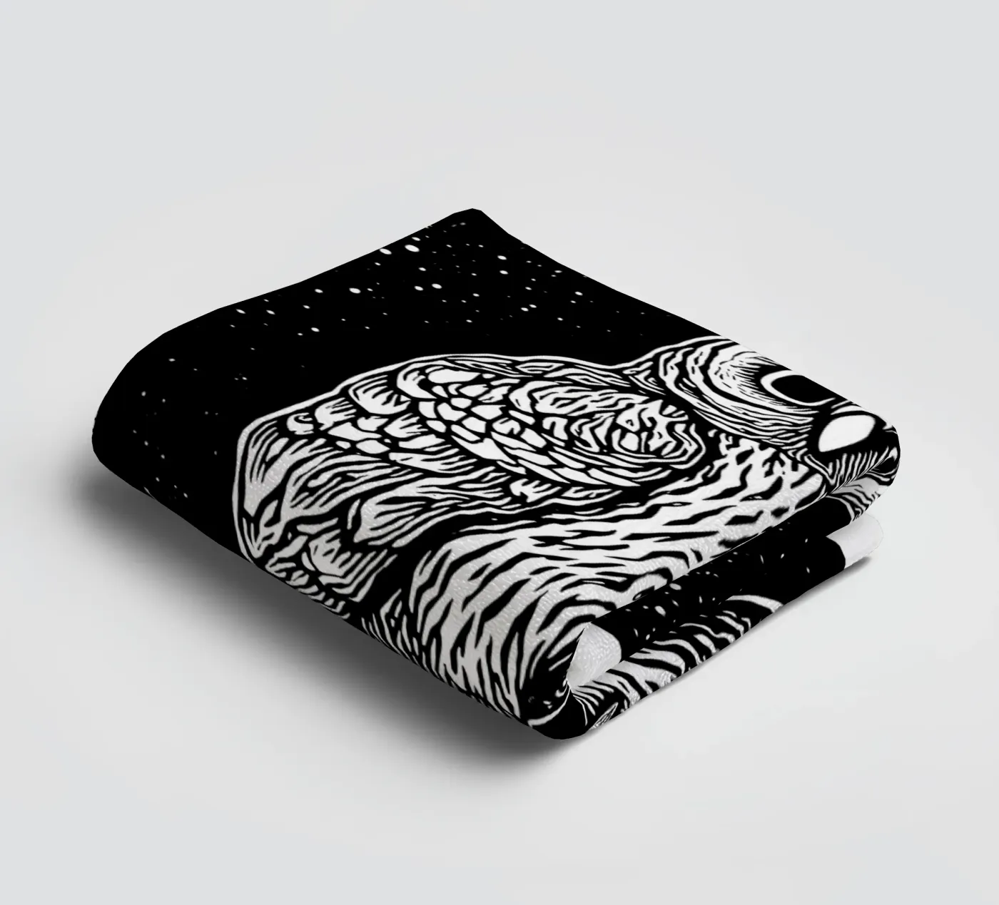 Silent Watcher towel by Indigo Rain