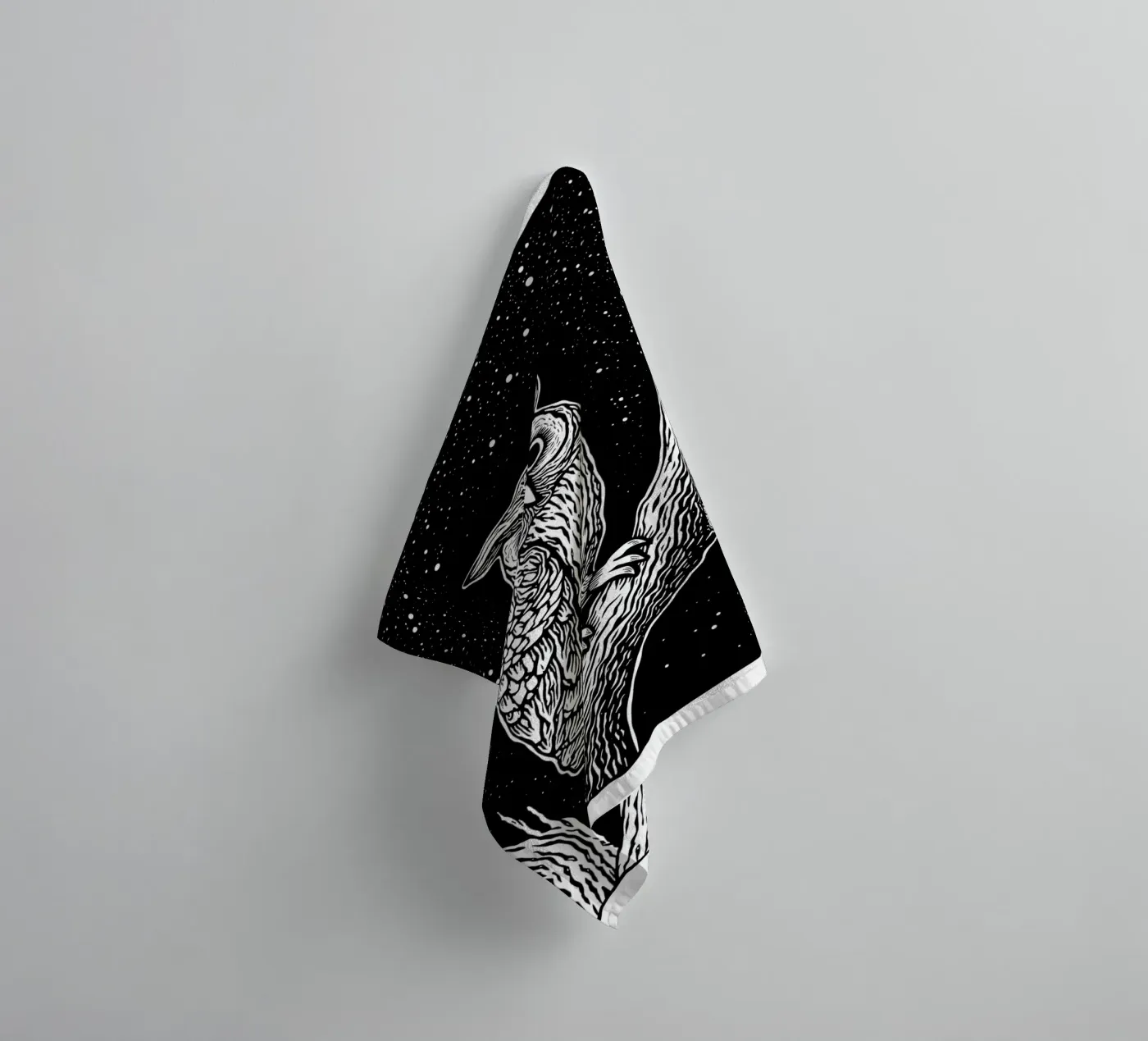 Silent Watcher towel by Indigo Rain
