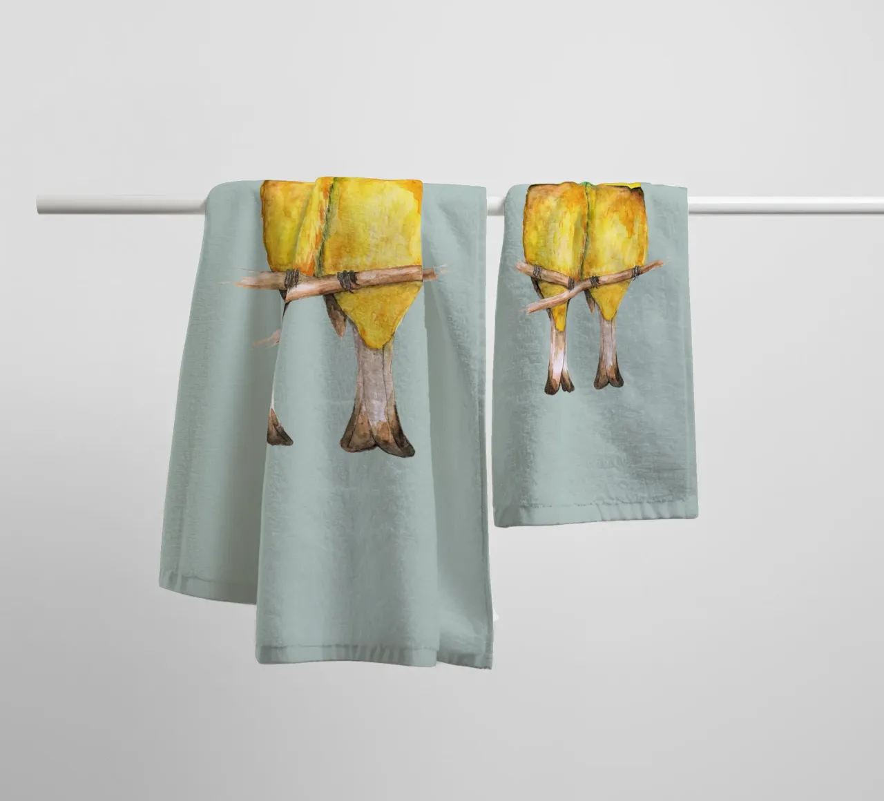 Due piccoli gruccioni asciugamano da bagno da BwiseLizzy