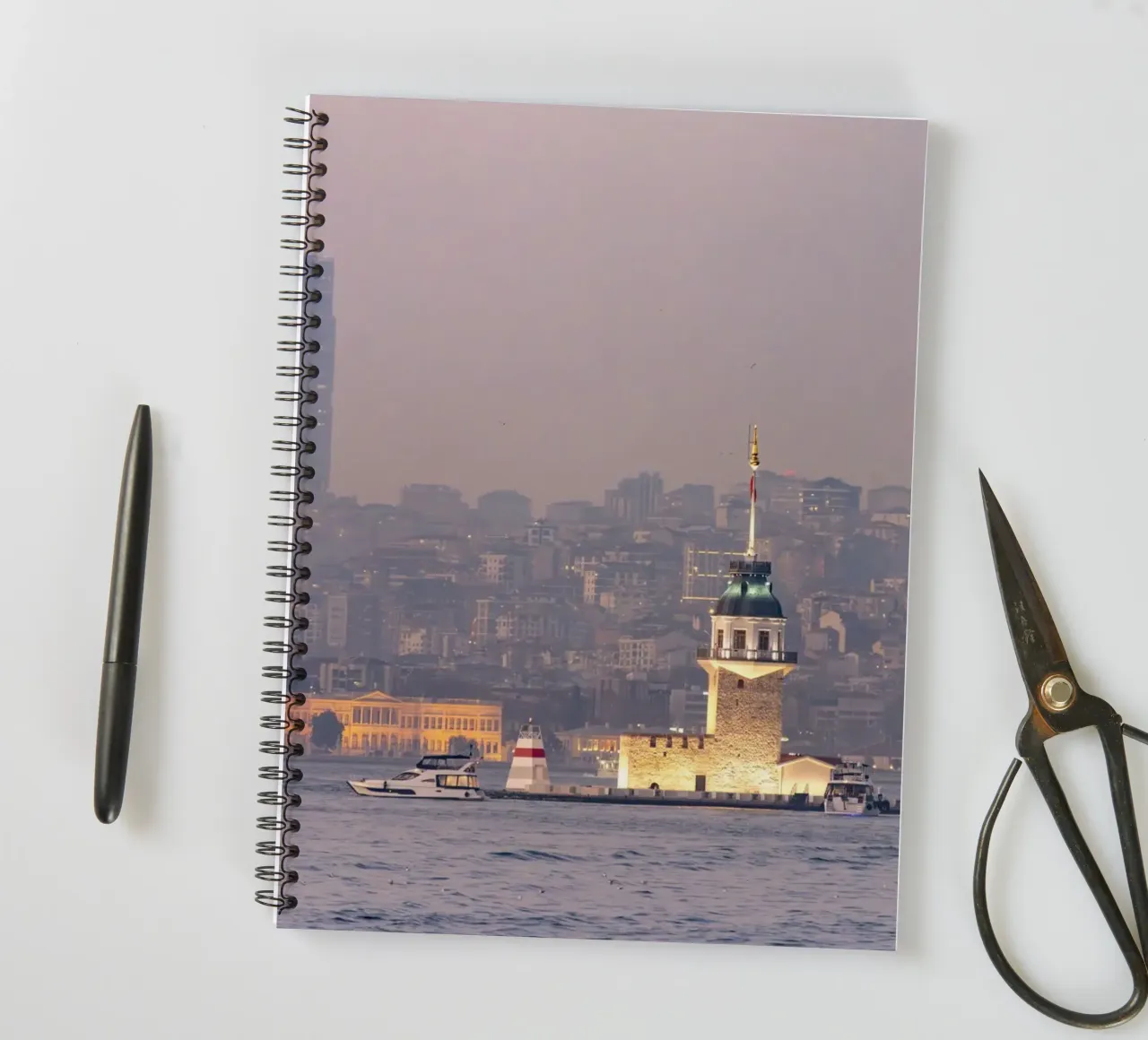 Jungfrauenturm Istanbul spiral notebook by Reisefotografie - Bilder aus aller Welt