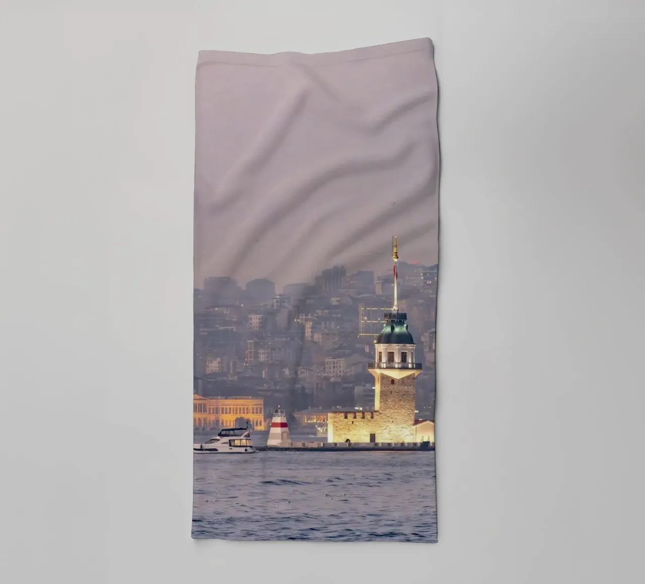 Jungfrauenturm Istanbul asciugamano da bagno da Reisefotografie - Bilder aus aller Welt