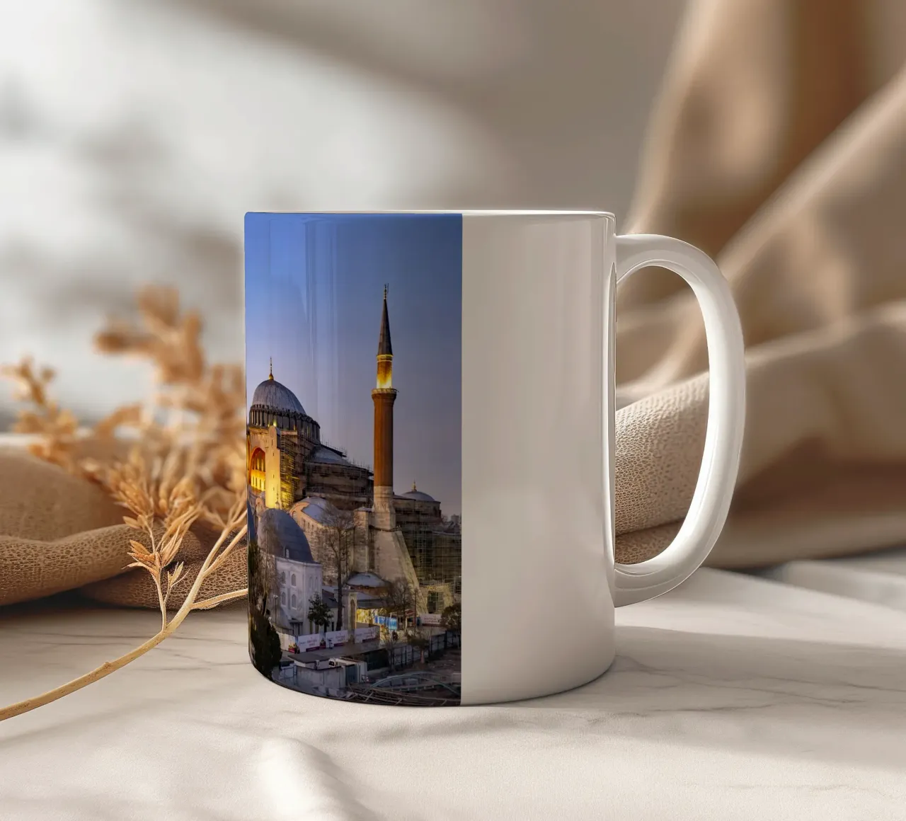 Hagia Sophia Istanbul ceramic mug by Reisefotografie - Bilder aus aller Welt