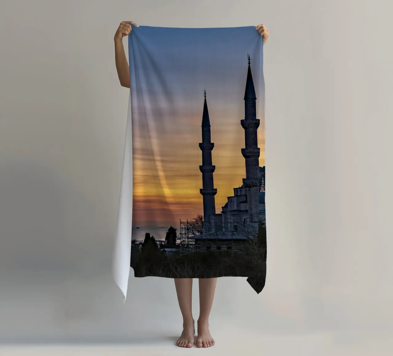 Blaue Moschee Istanbul strandhanddoek van Reisefotografie - Bilder aus aller Welt