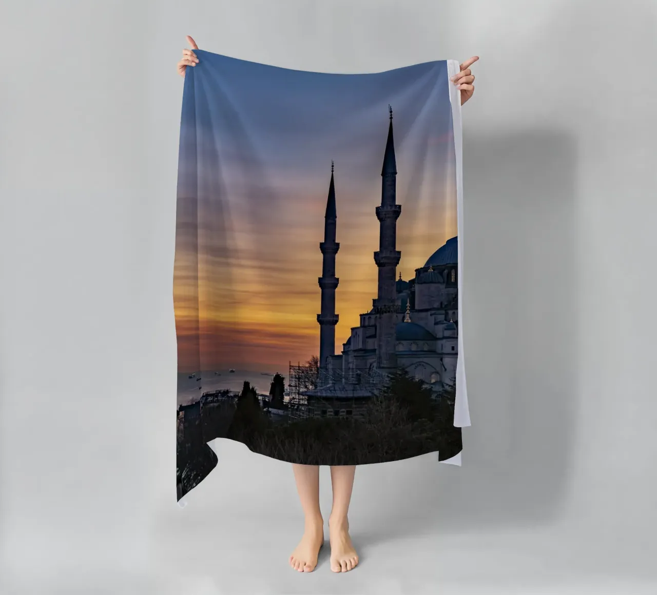 Blaue Moschee Istanbul strandhanddoek van Reisefotografie - Bilder aus aller Welt