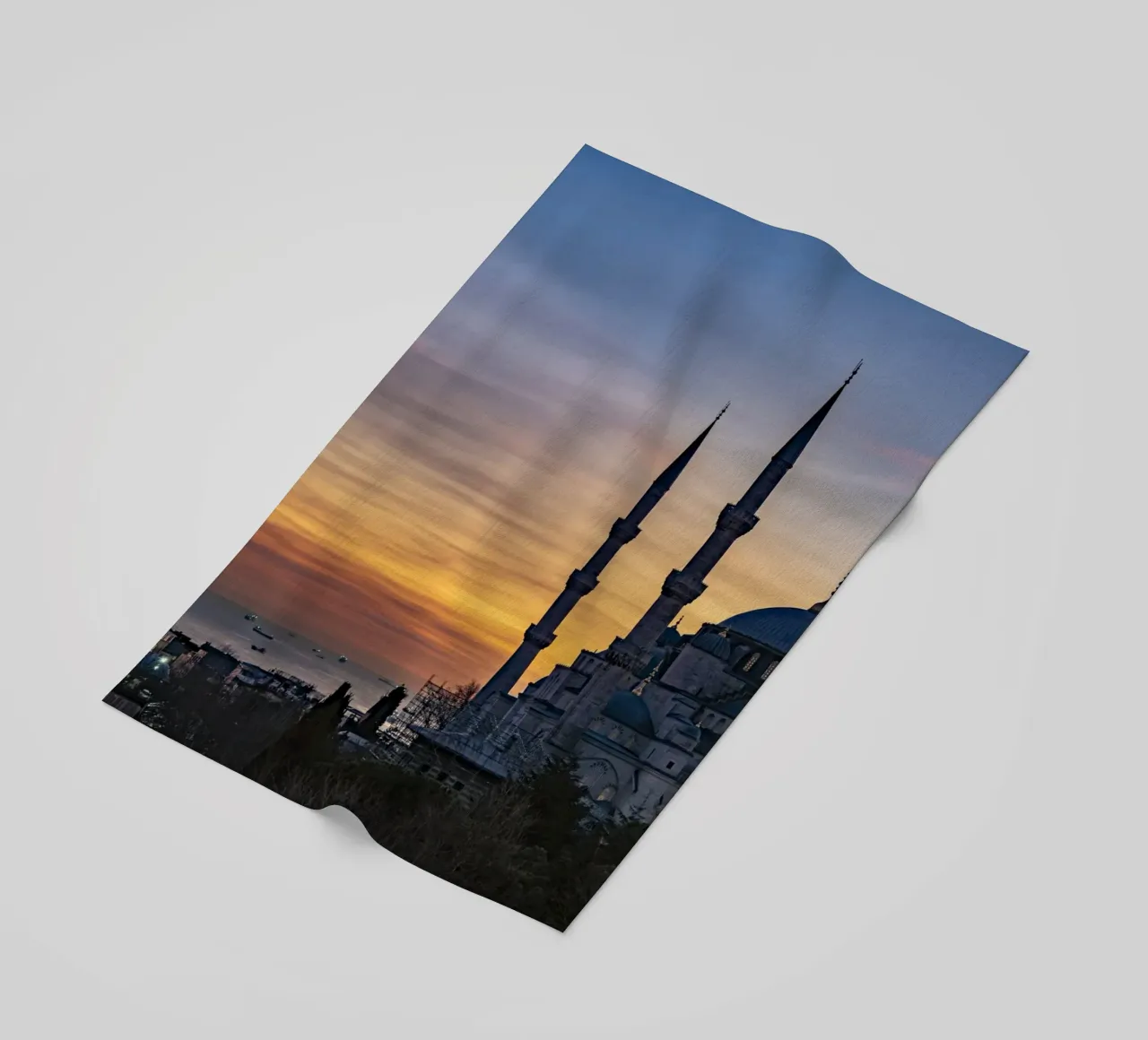 Blaue Moschee Istanbul strandhanddoek van Reisefotografie - Bilder aus aller Welt