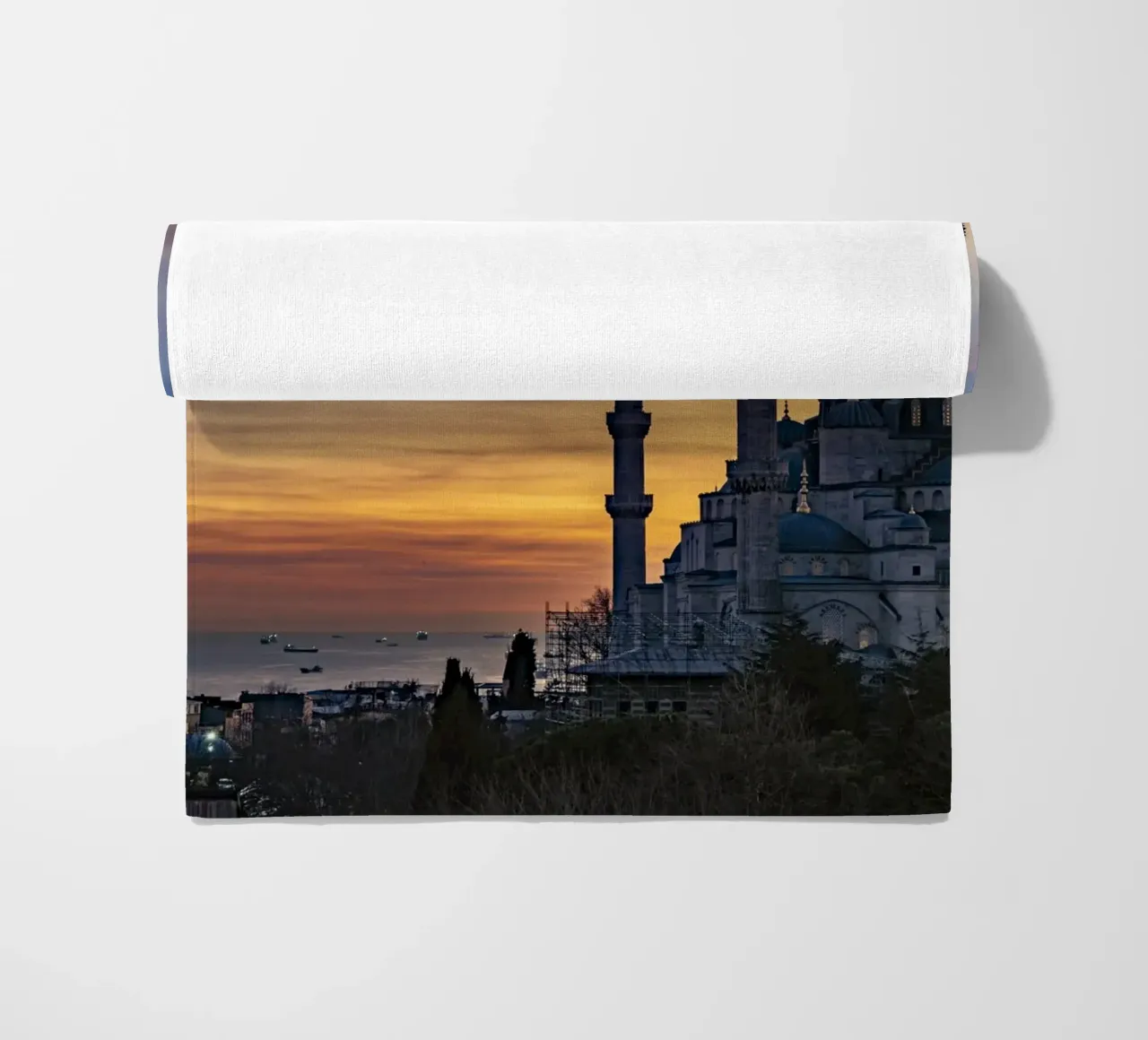 Blaue Moschee Istanbul strandhanddoek van Reisefotografie - Bilder aus aller Welt