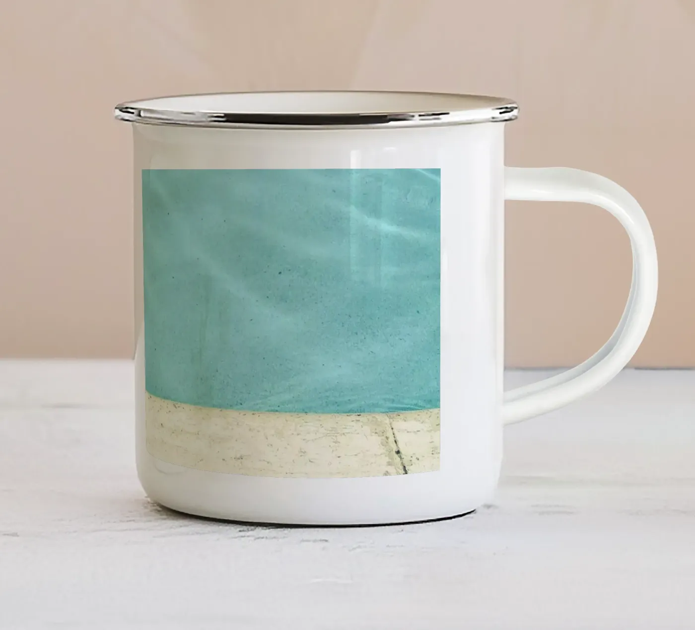 Pool enamel mug by Cassia Beck Photography