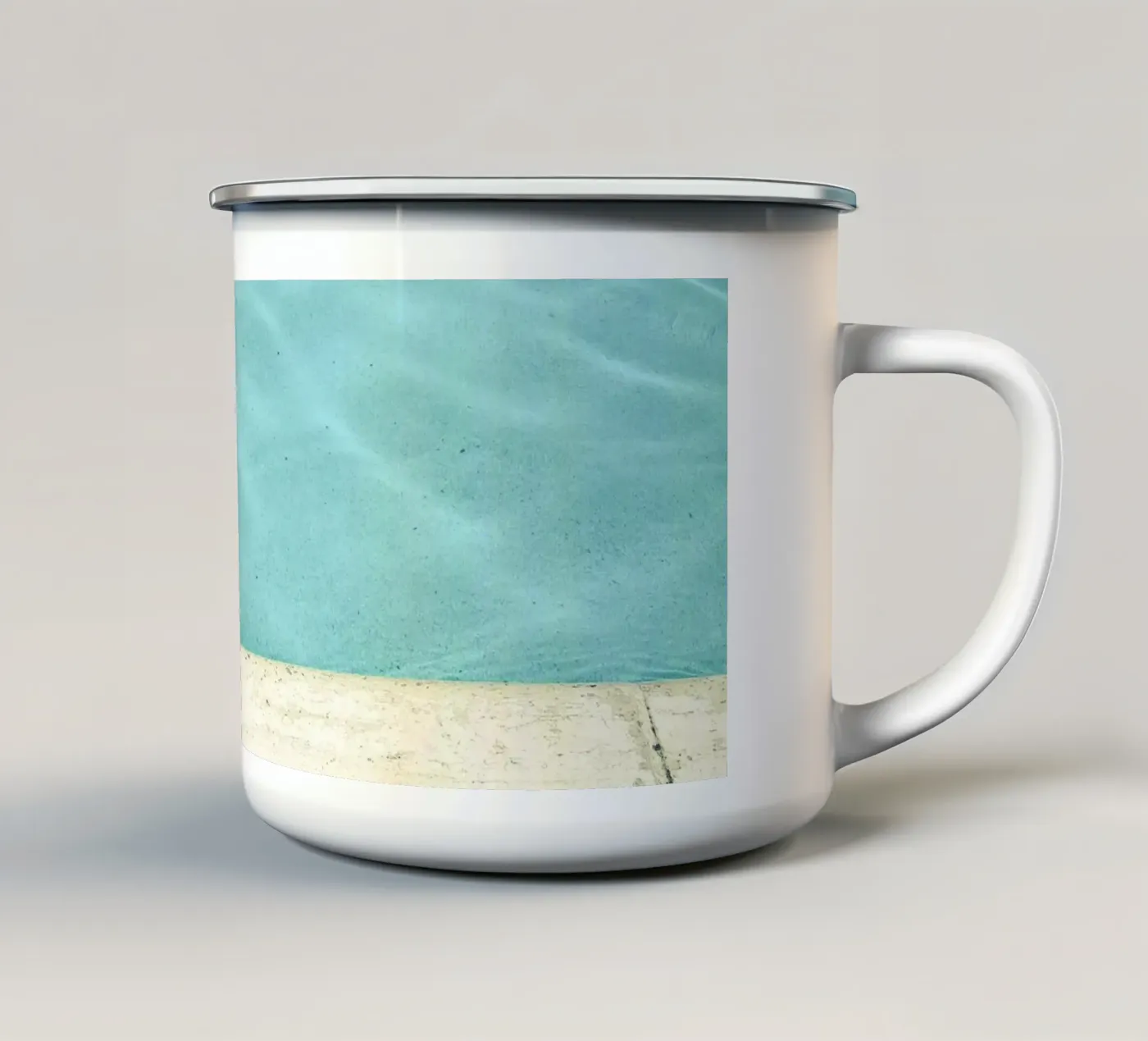 Pool enamel mug by Cassia Beck Photography