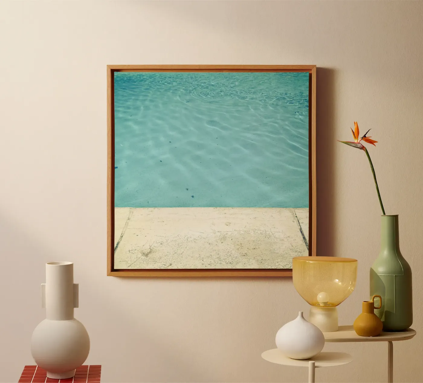 Pool canvas van Cassia Beck Photography