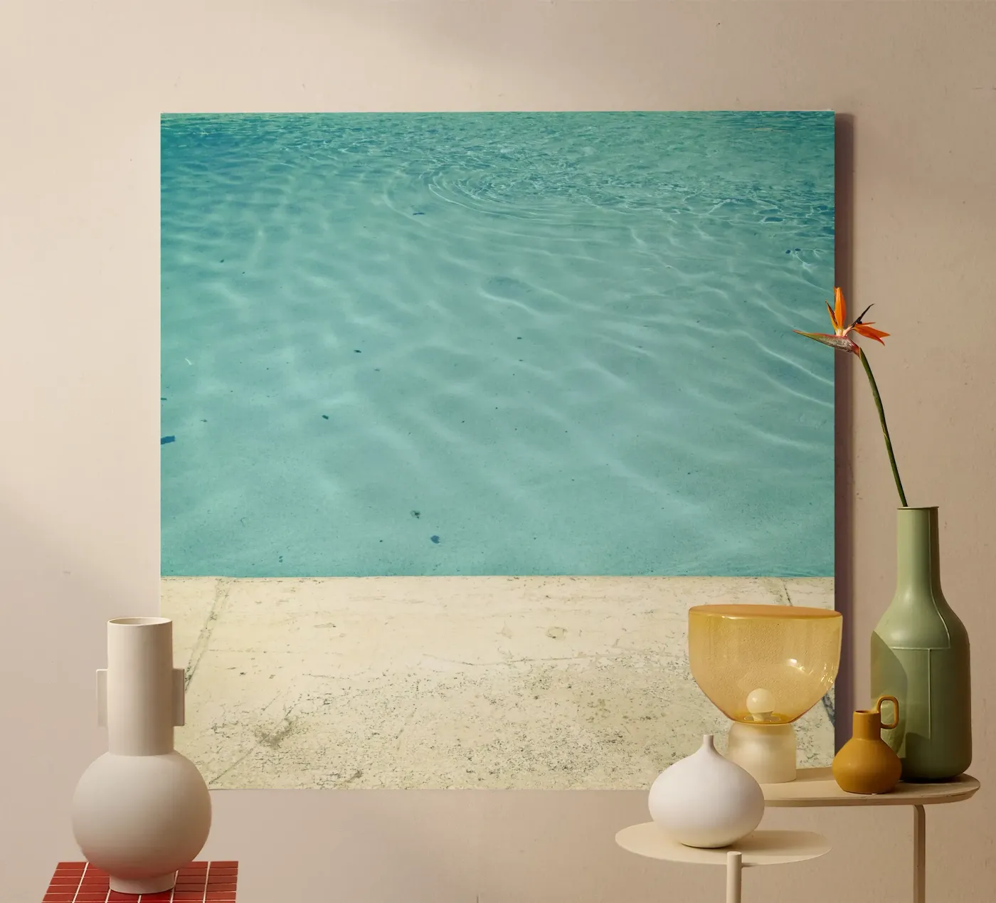 Pool canvas van Cassia Beck Photography