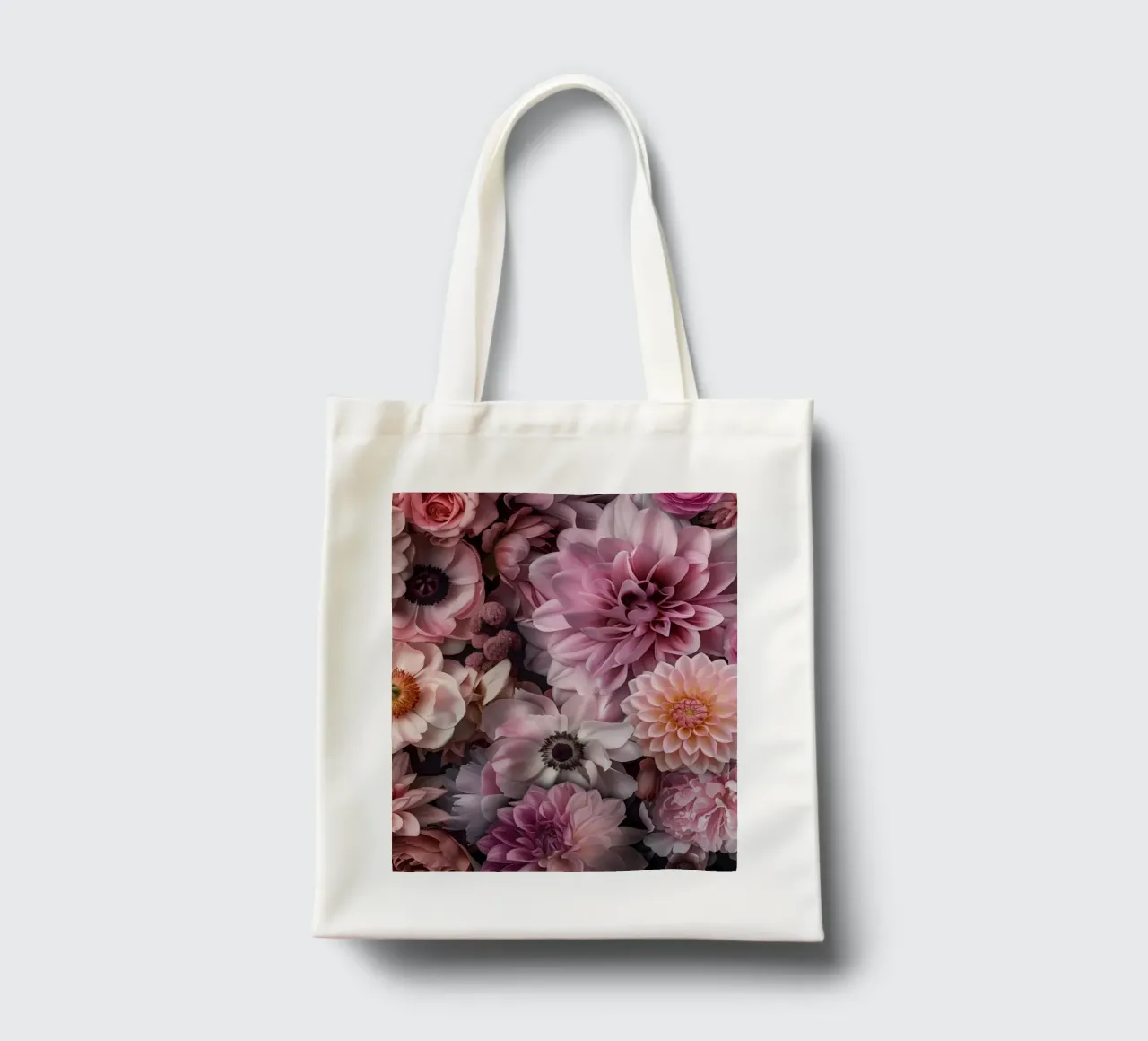 Armonia floreale pastello in fiore borsa in juta da Andrea Haase Floral Passion