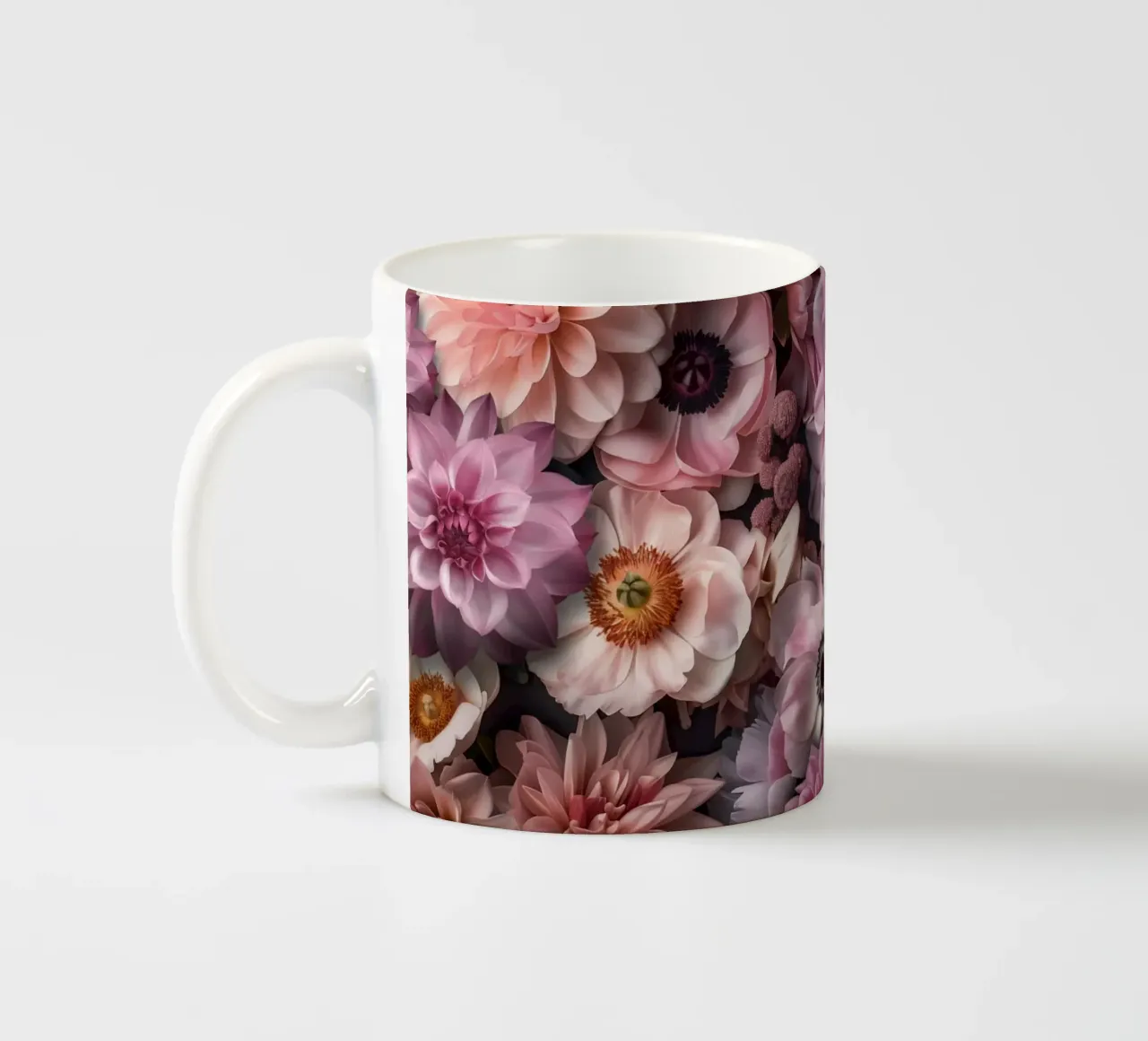 Armonia floreale pastello in fiore tazza in ceramica da Andrea Haase Floral Passion
