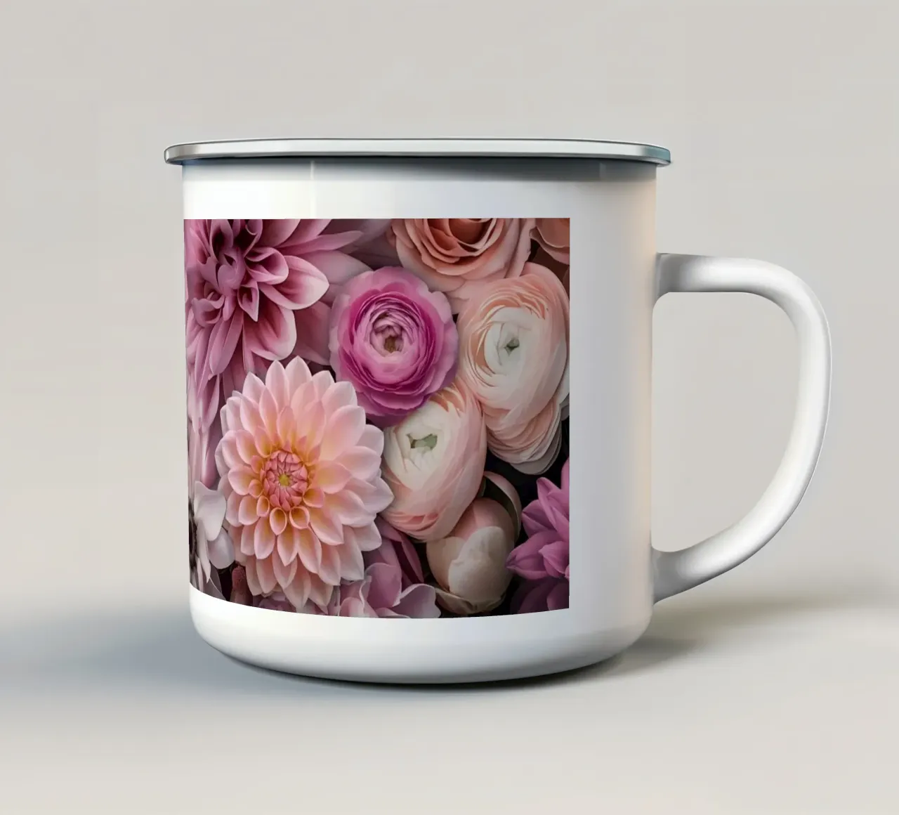 Armonia floreale pastello in fiore tazza in smalto da Andrea Haase Floral Passion