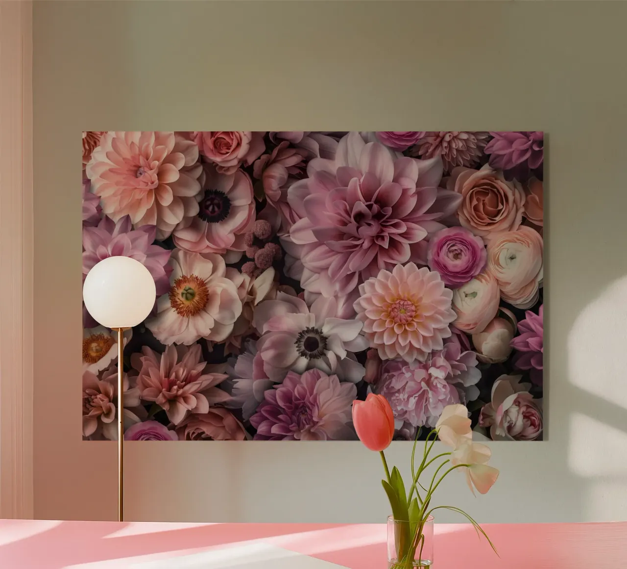 Armonia floreale pastello in fiore plexiglass da Andrea Haase Floral Passion