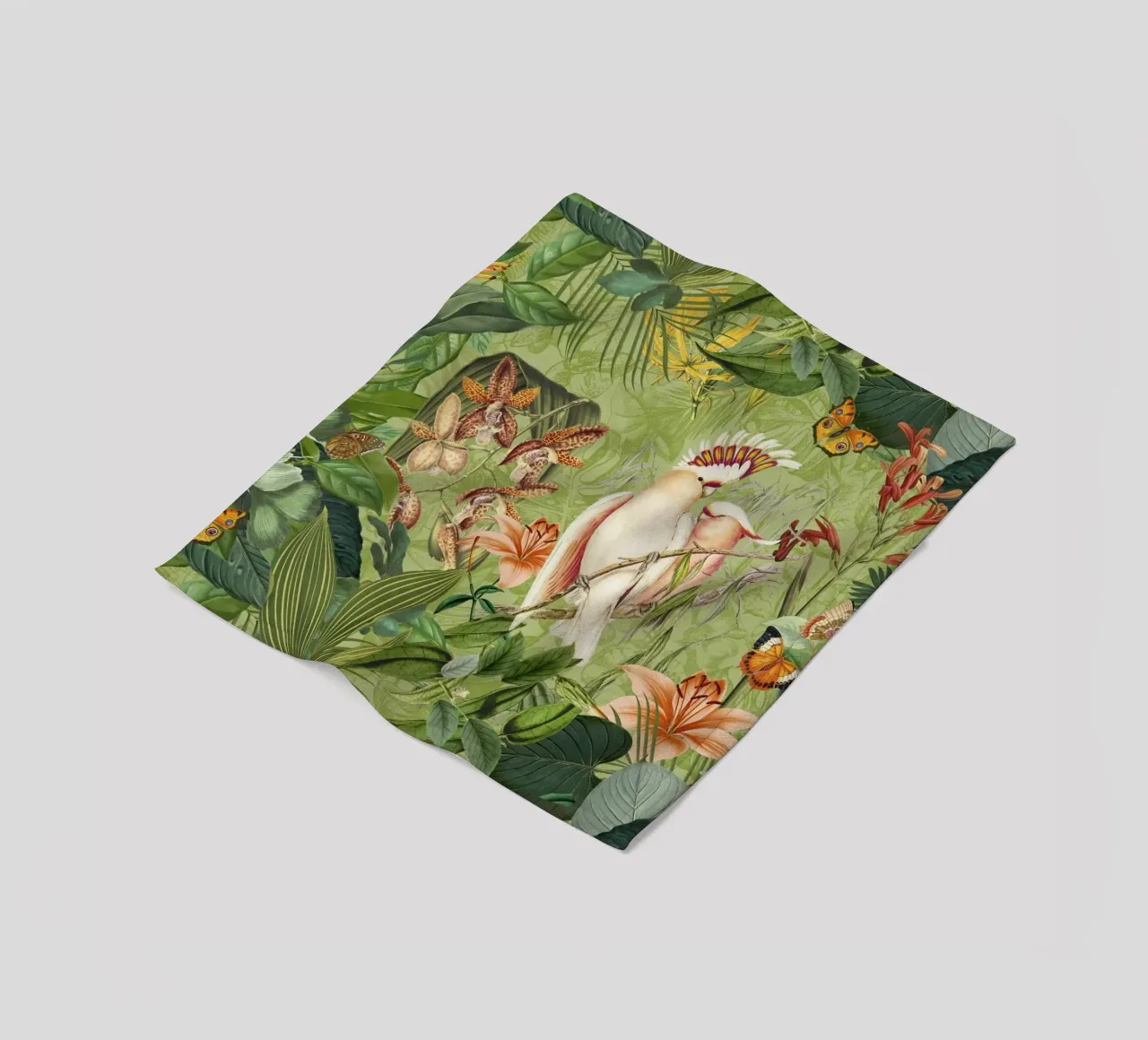 Cacatua Paradiso delle isole tropicali coperta in pile da Andrea Haase Vintage World