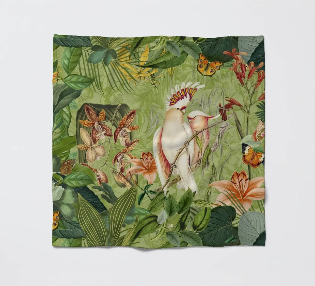 Cacatua Paradiso delle isole tropicali coperta in pile da Andrea Haase Vintage World