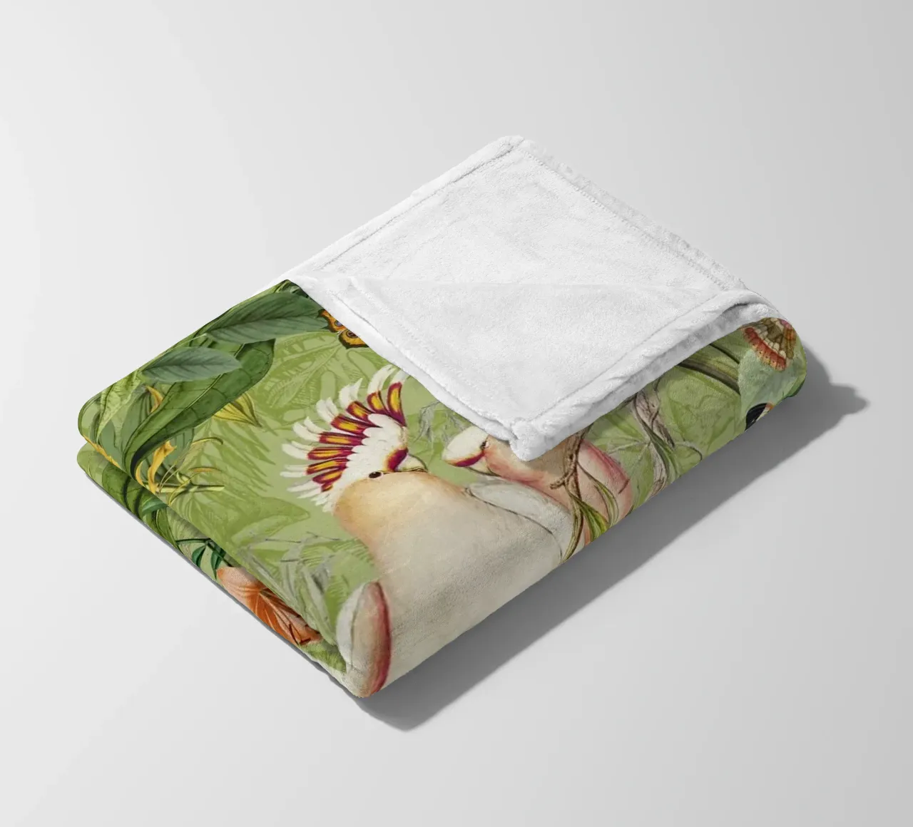 Cacatua Paradiso delle isole tropicali coperta in pile da Andrea Haase Vintage World