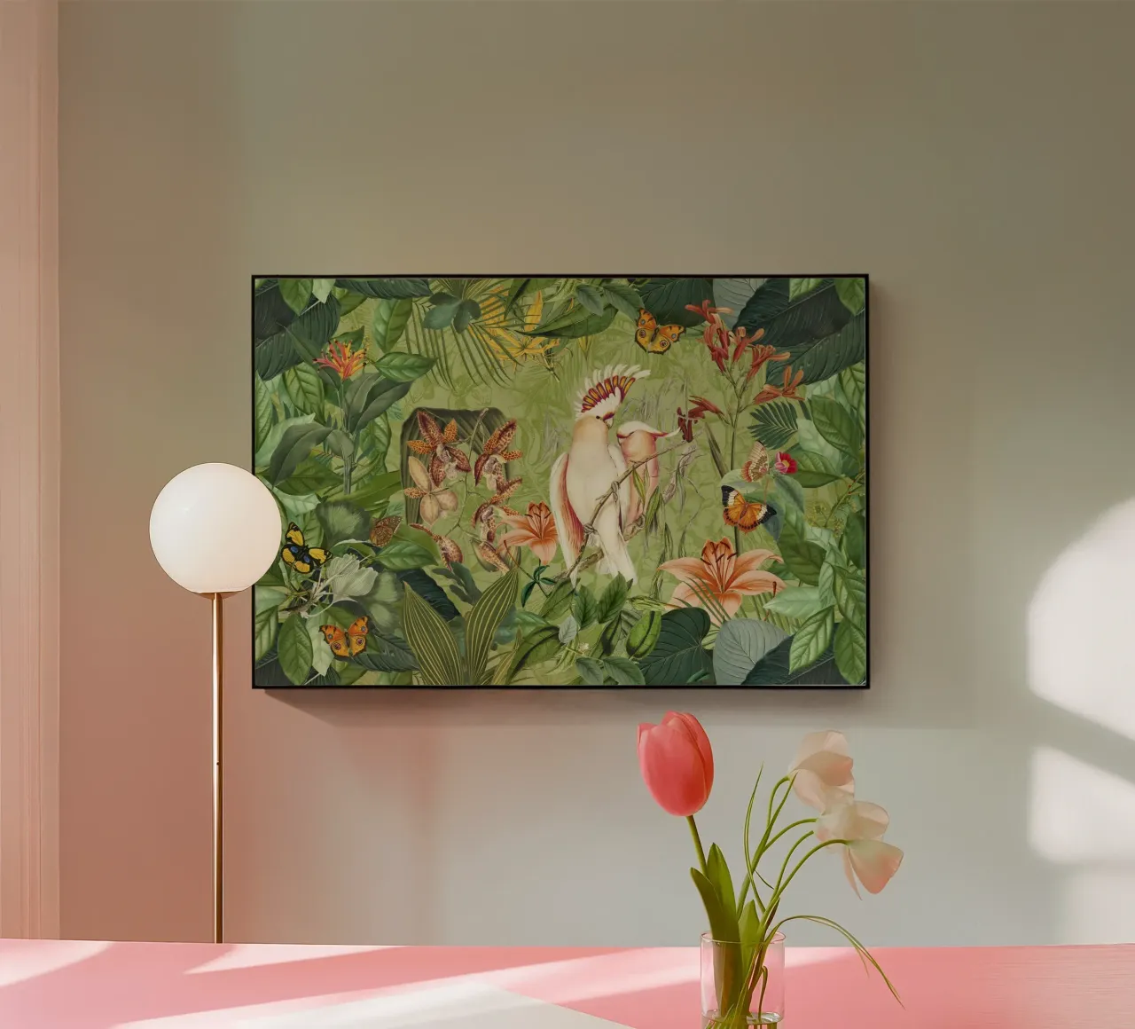 Cacatua Paradiso delle isole tropicali plexiglass da Andrea Haase Vintage World