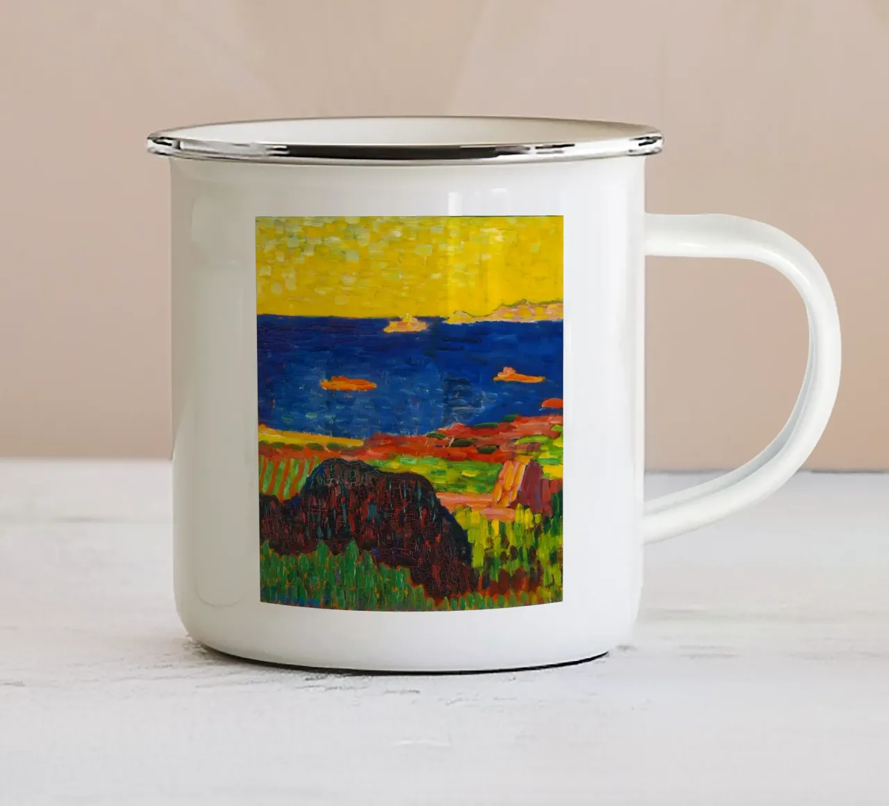 Alexej von Jawlensky - Costa vicino a Carantec tazza in smalto da ARTOTHEK