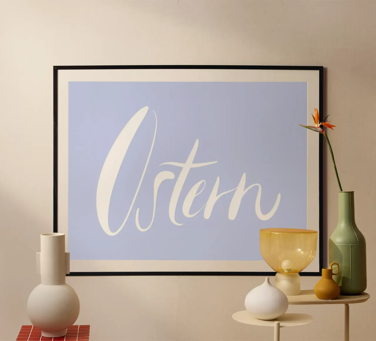 Ostern poster avec cadre en plastique de All Colours