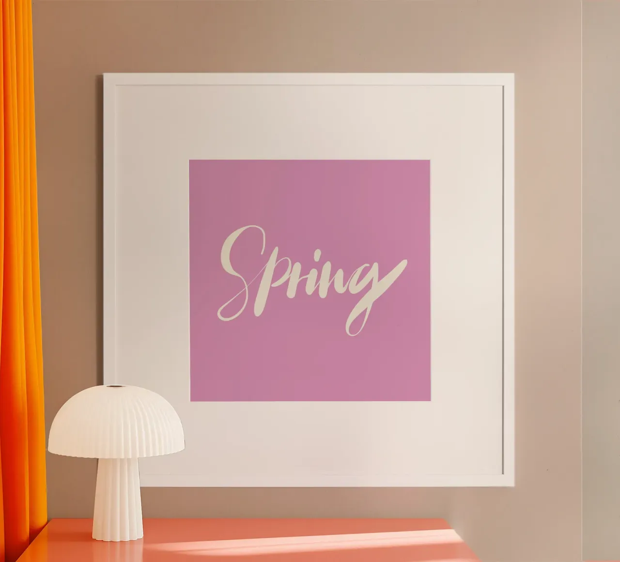 Printemps poster avec cadre en plastique de All Colours