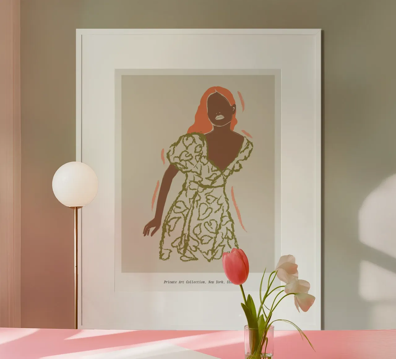 Harmonic Lines No 55 poster con telaio in plastica da treechild