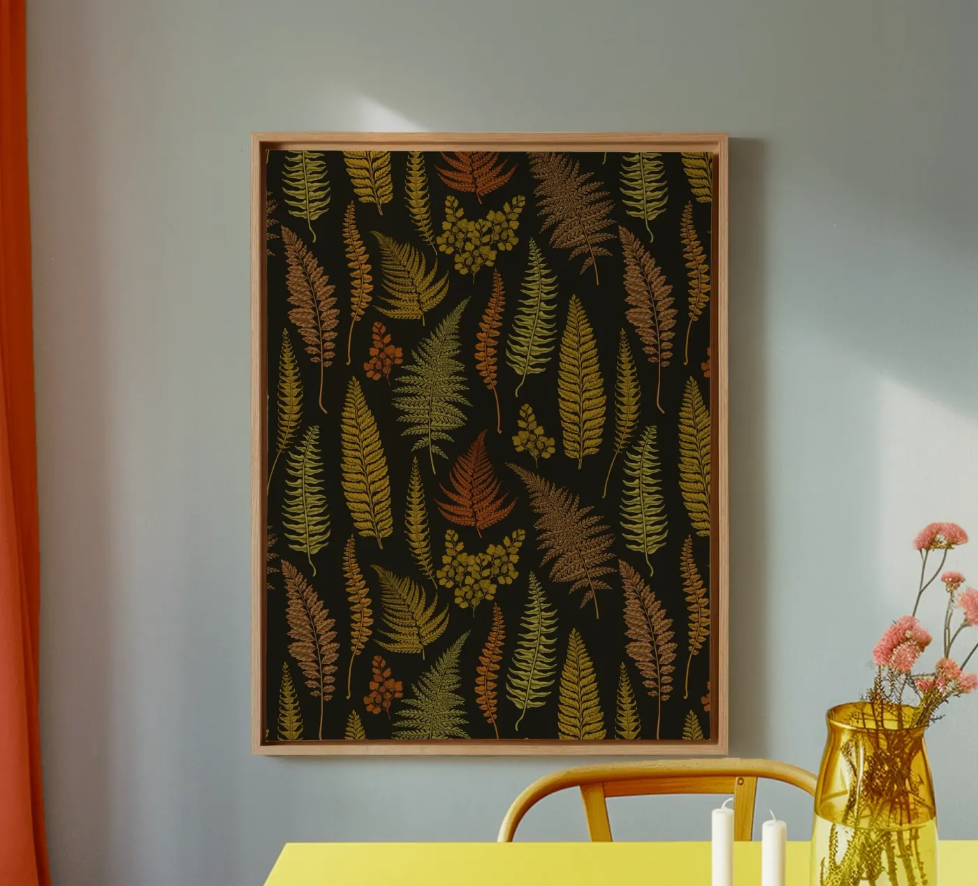 Ferns canvas van Painted Nature