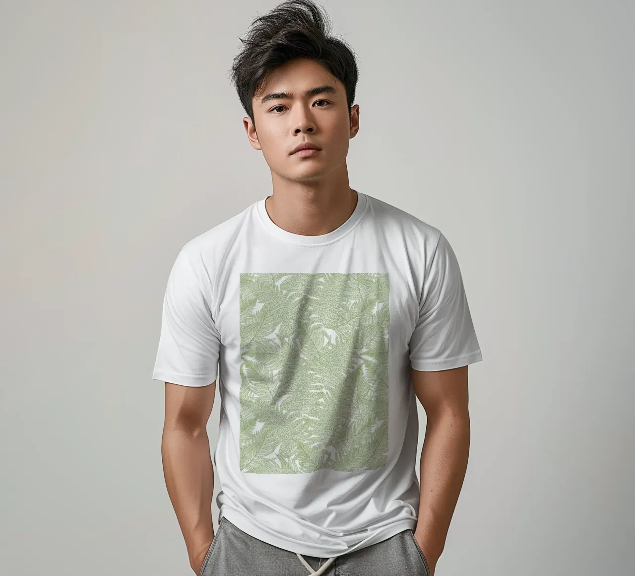 Paesaggi murali sereni: Felce t-shirt da Painted Nature