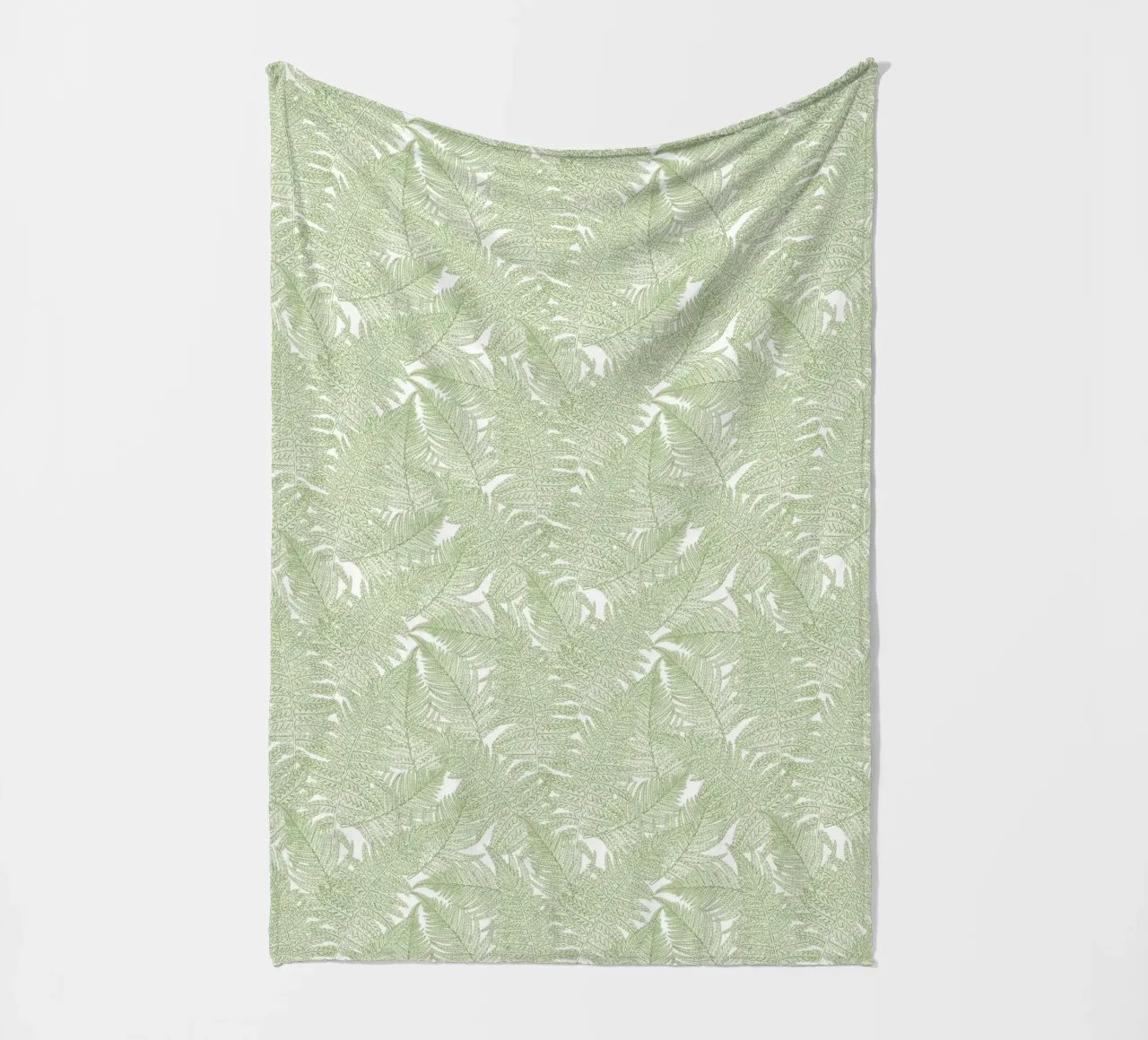Paesaggi murali sereni: Felce coperta in pile da Painted Nature