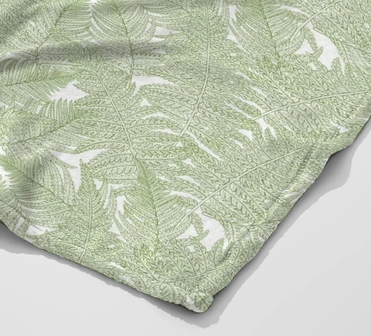 Paesaggi murali sereni: Felce coperta in pile da Painted Nature