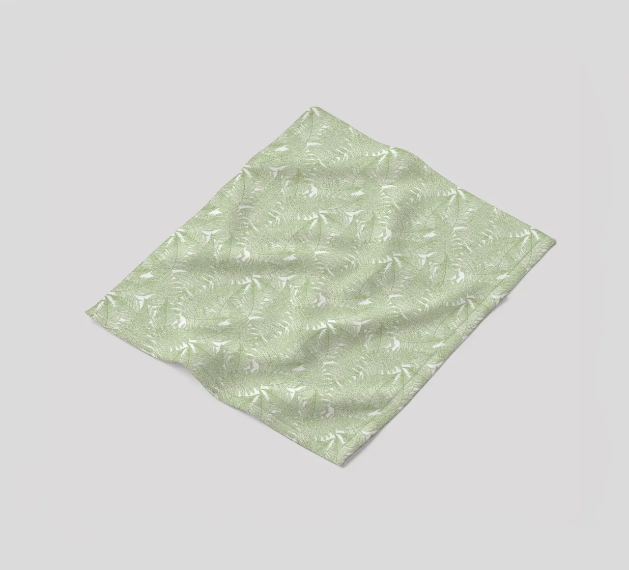 Paesaggi murali sereni: Felce coperta in pile da Painted Nature