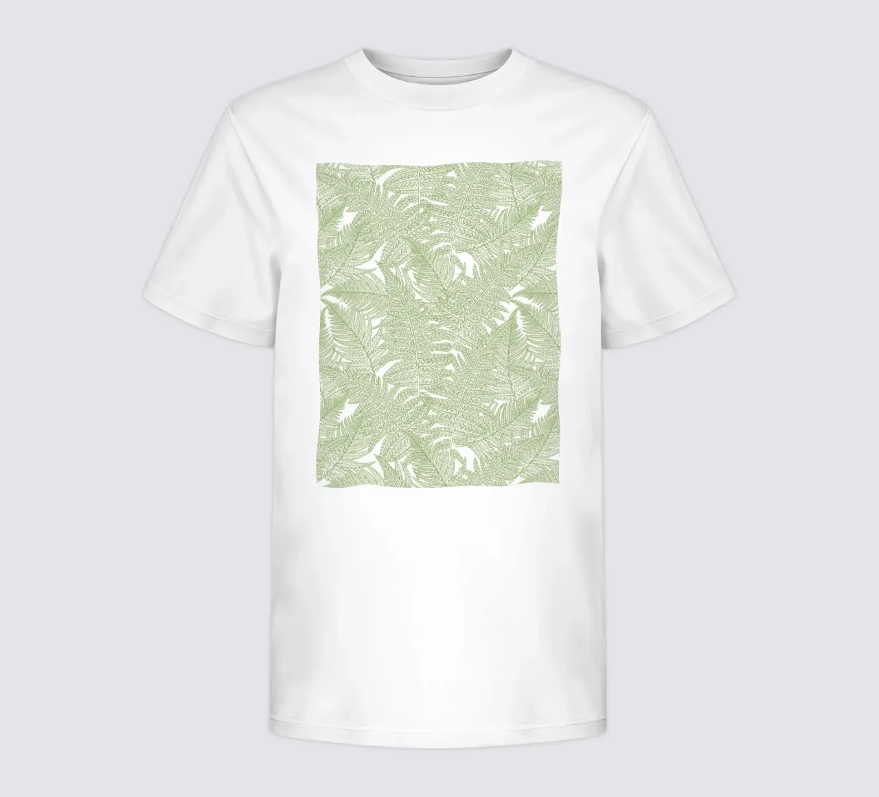 Serene wallscapes: Fern kids t-shirt by Painted Nature