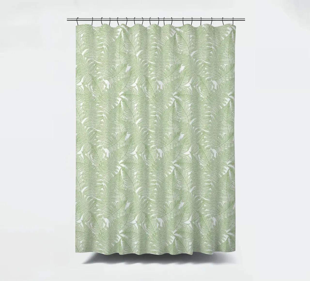Serene wallscapes: Fern shower curtain by Painted Nature