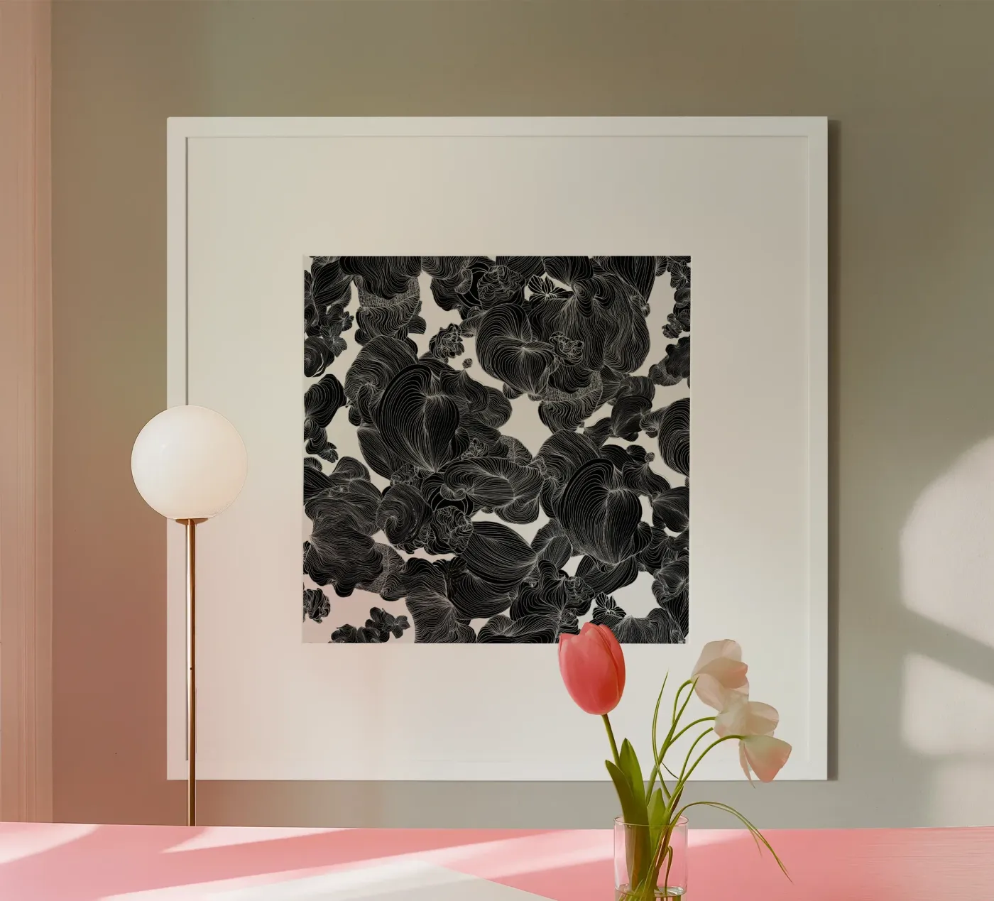 zwart1 poster van Giulio Iurissevich