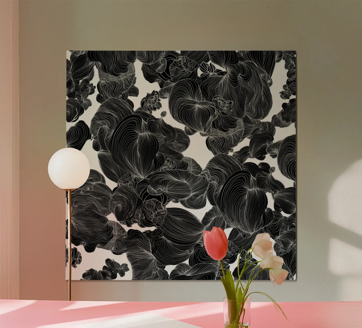 zwart1 poster van Giulio Iurissevich