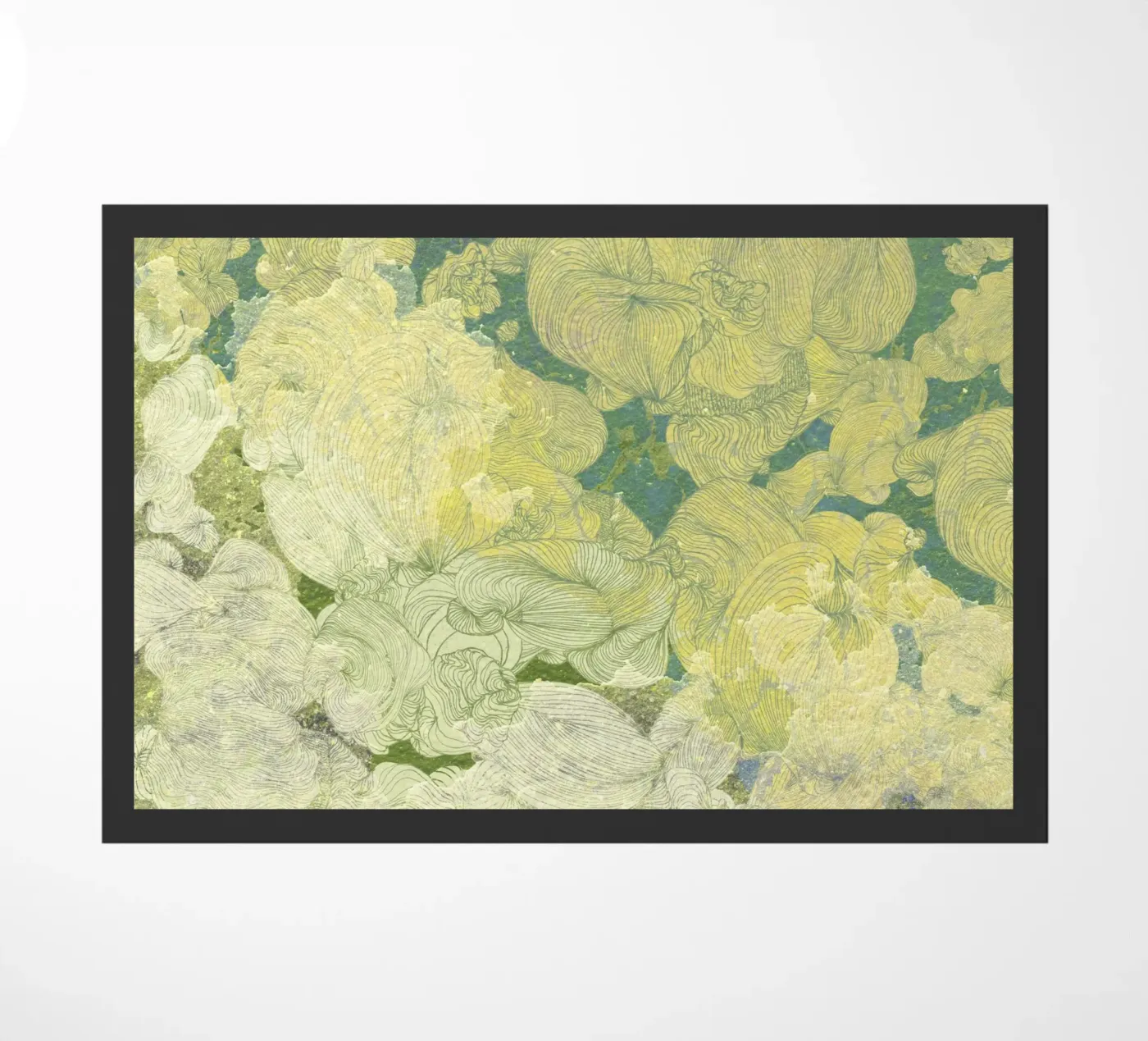 geel deurmat van Giulio Iurissevich