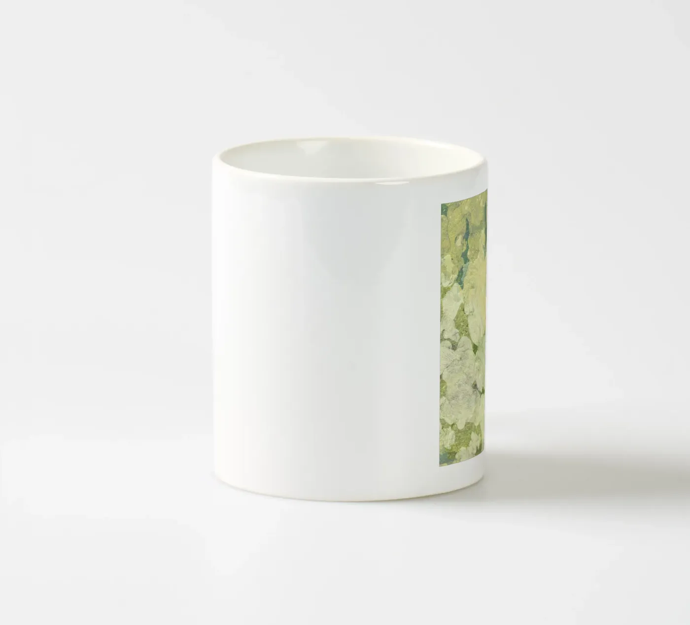 yellow ceramic mug by Giulio Iurissevich
