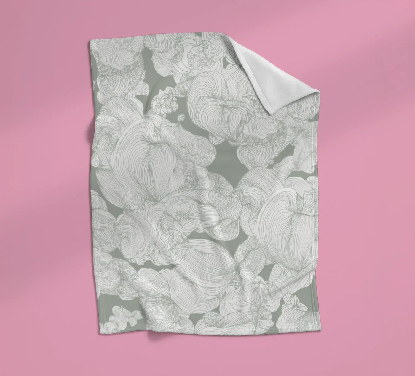 olive Fleecedecke von Giulio Iurissevich