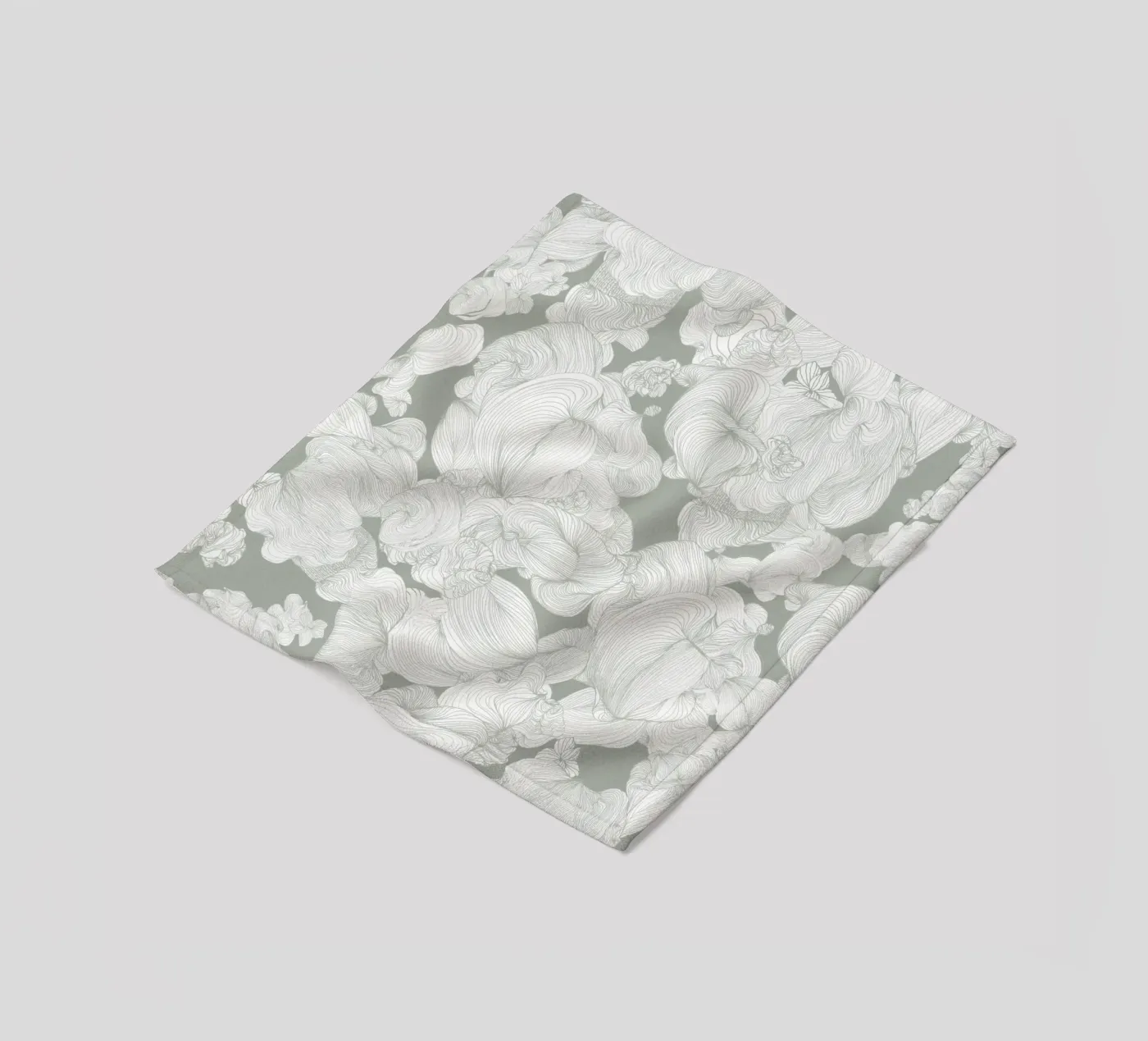 olive Fleecedecke von Giulio Iurissevich