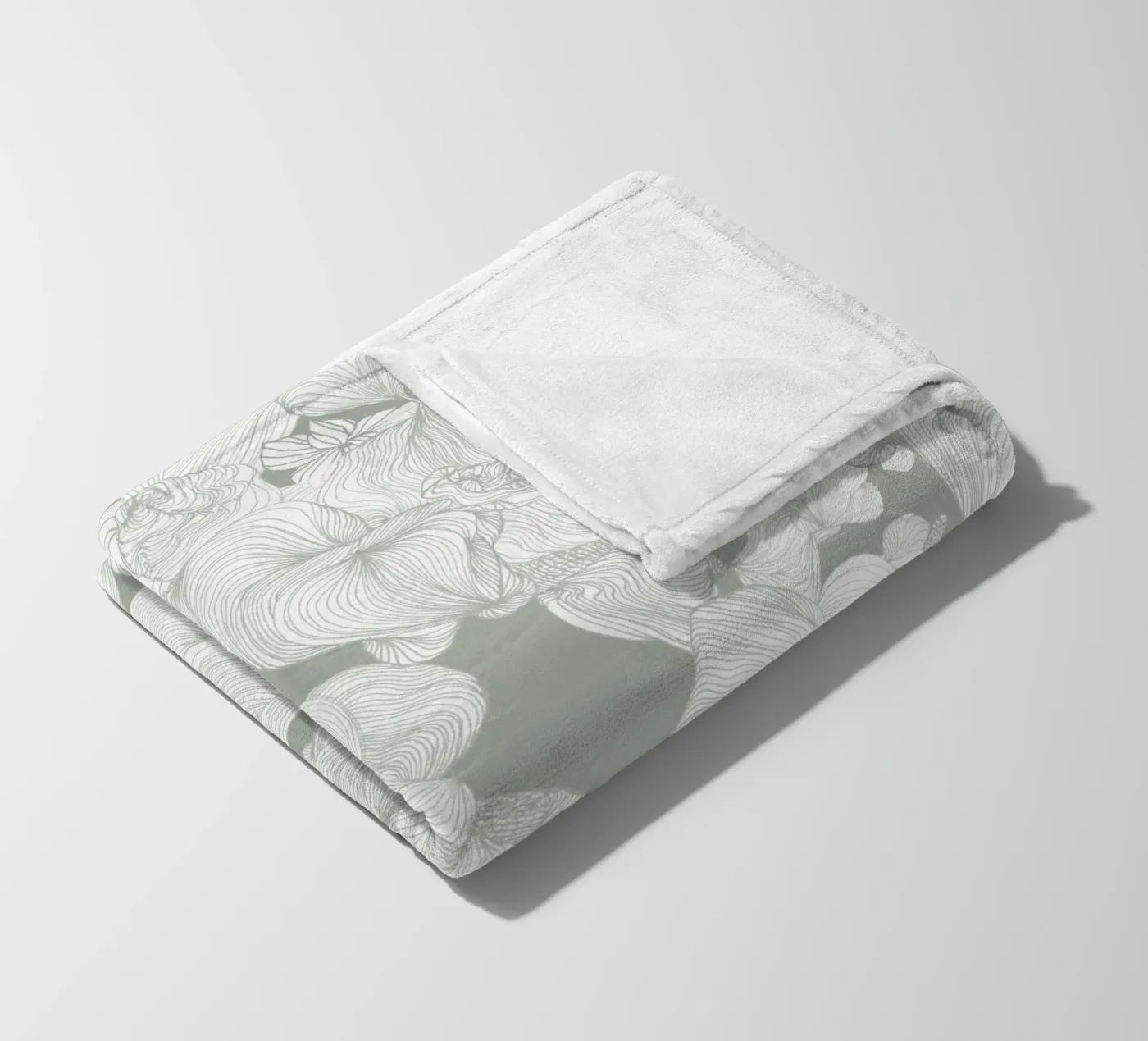 olive Fleecedecke von Giulio Iurissevich