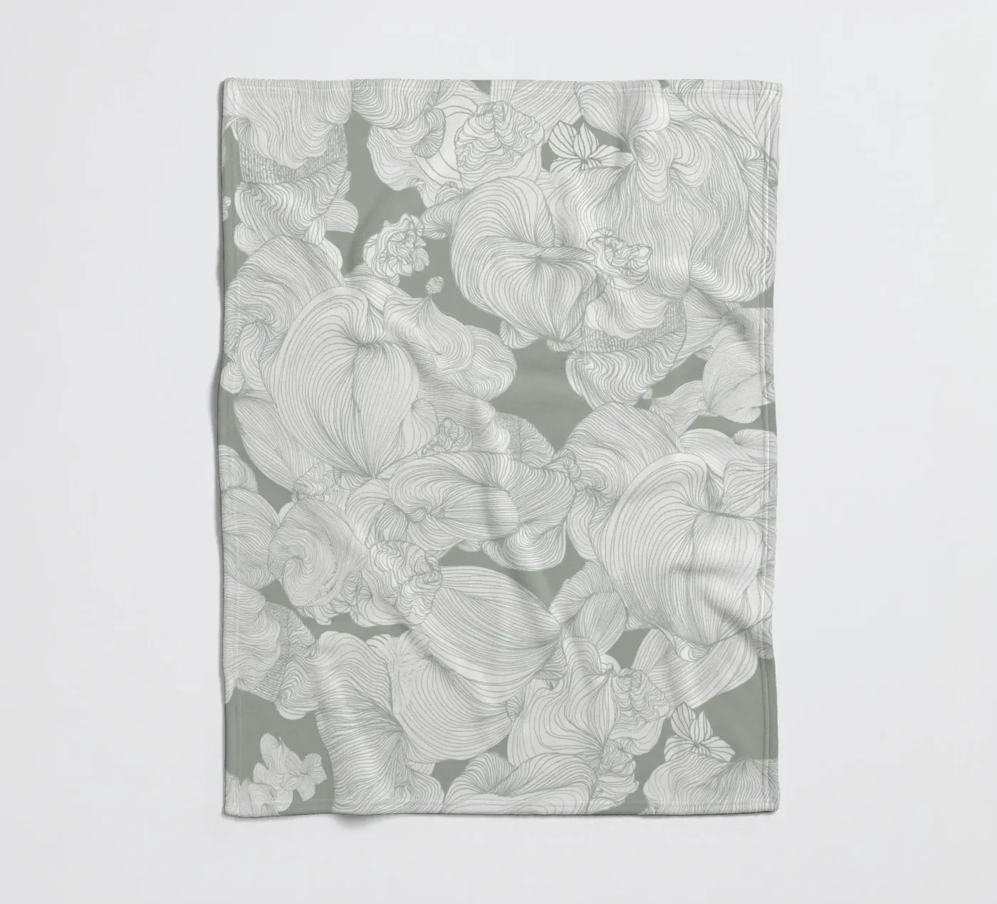 olive Fleecedecke von Giulio Iurissevich