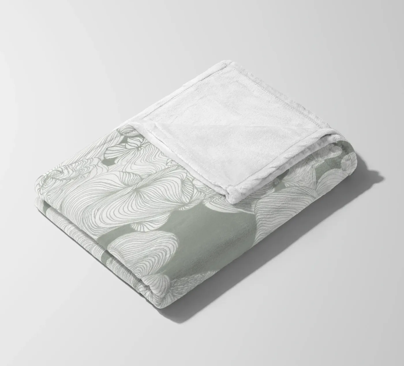 olive Fleecedecke von Giulio Iurissevich