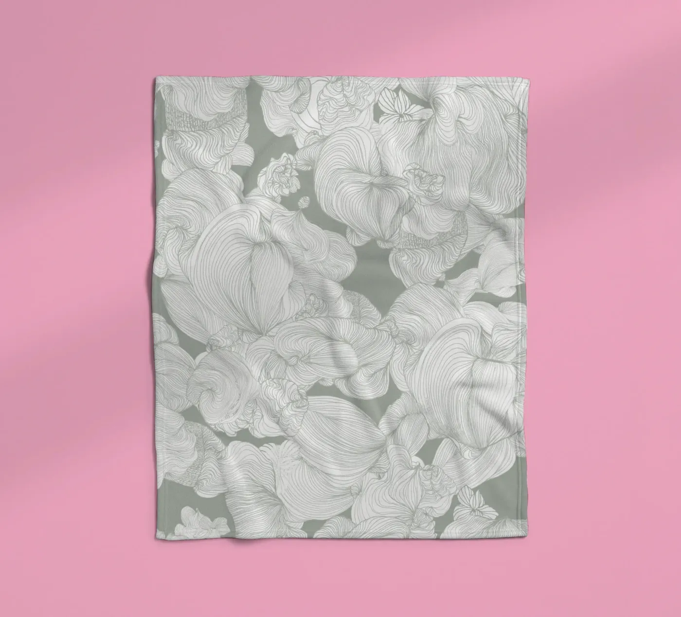 olive Fleecedecke von Giulio Iurissevich