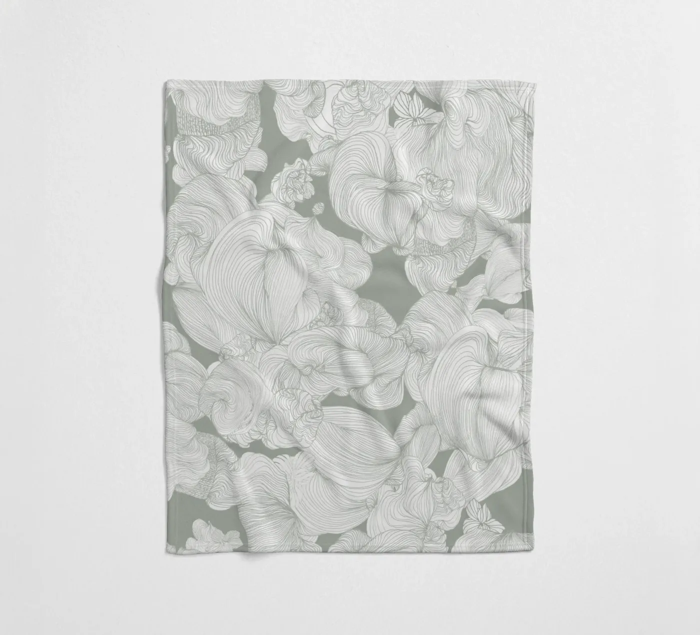 olive Fleecedecke von Giulio Iurissevich