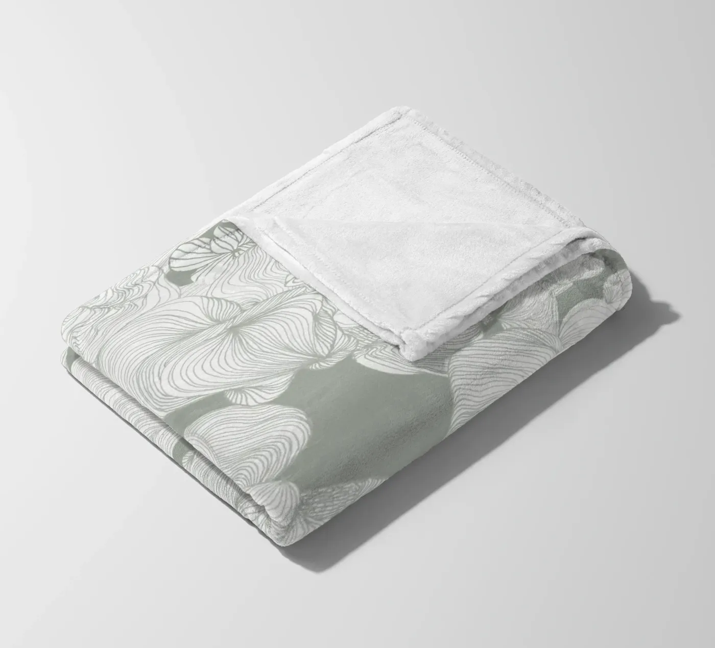 olive Fleecedecke von Giulio Iurissevich